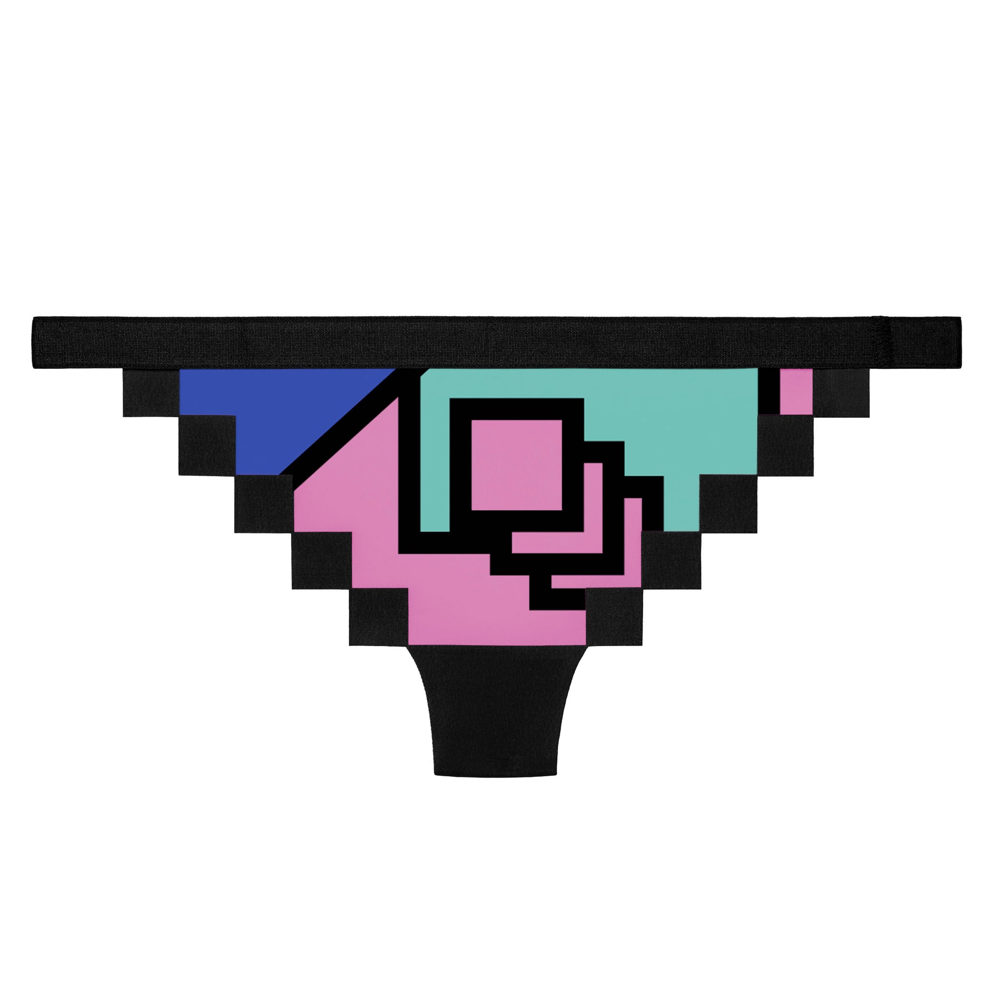 beauty underwear man game pixel art vector illustration 23866652
